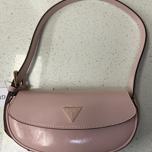 Guess Blush Pink Logo Handbag - Picture 5 of 7